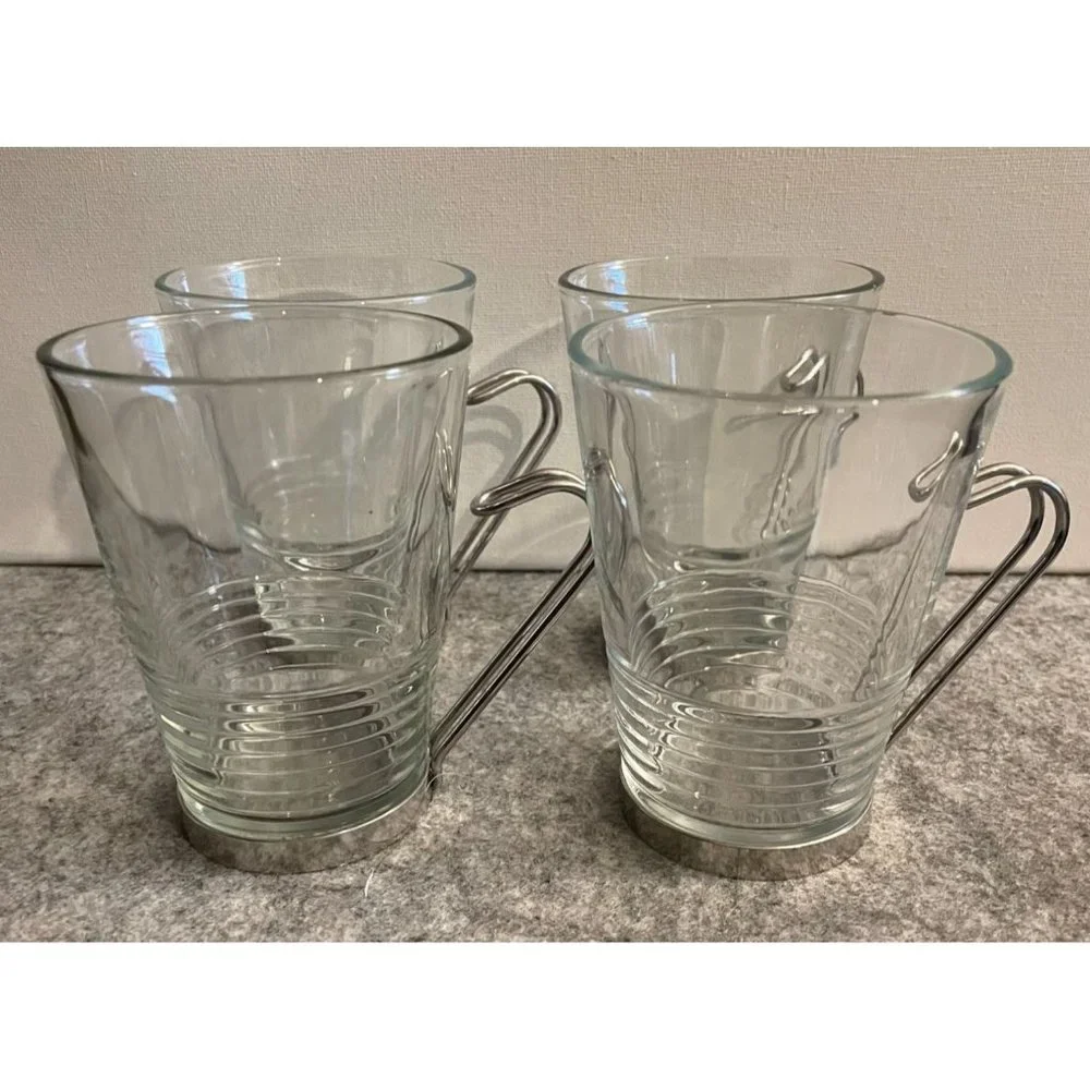 4 IKEA Cappuccino Mugs #1547